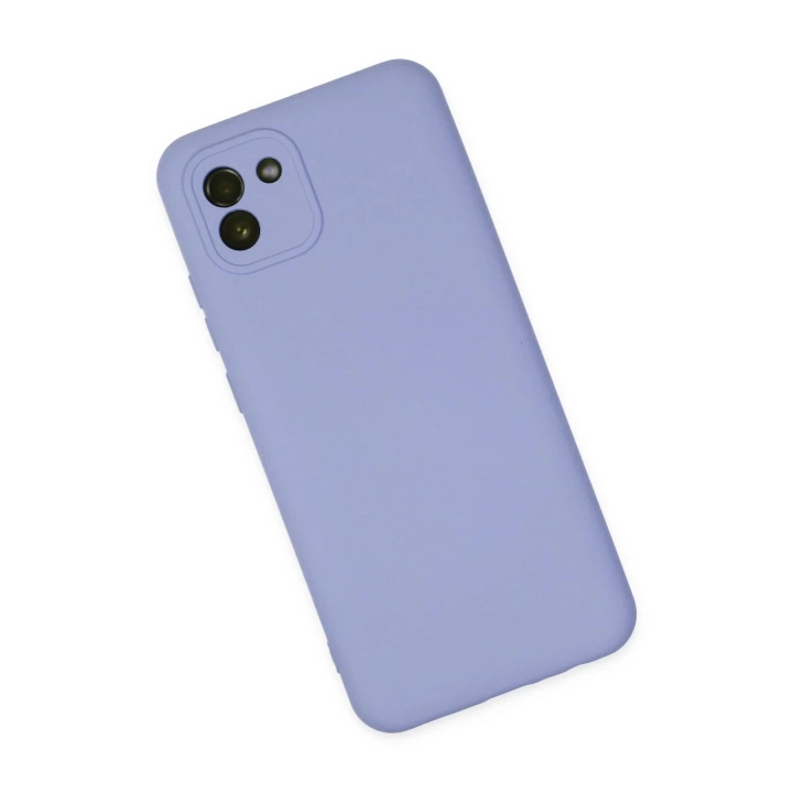 BFS  Samsung Galaxy A03 Kılıf Nano içi Kadife Silikon - Lila