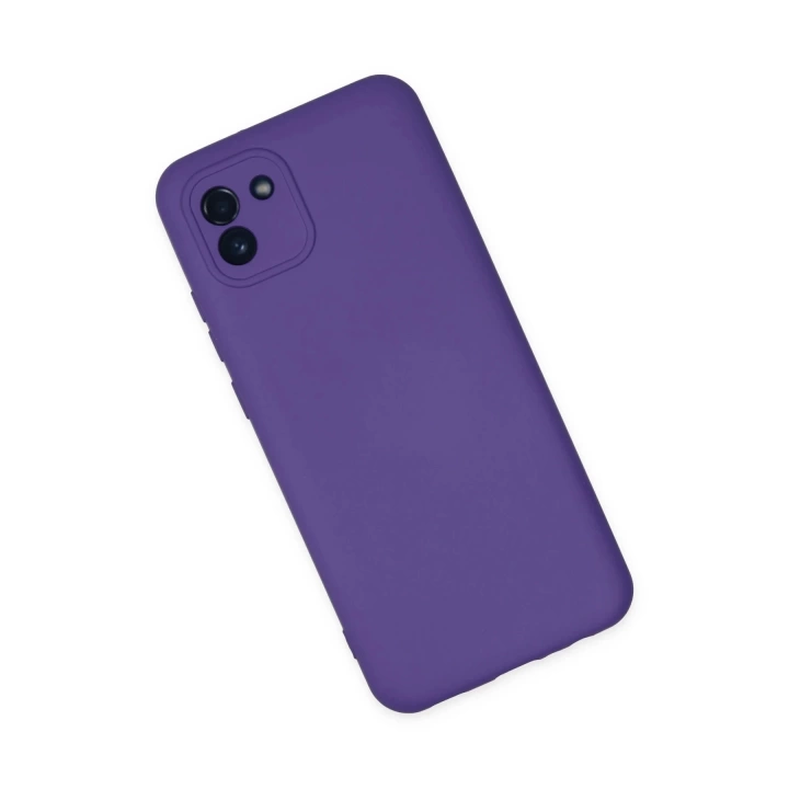 BFS  Samsung Galaxy A03 Kılıf Nano içi Kadife Silikon - Mor