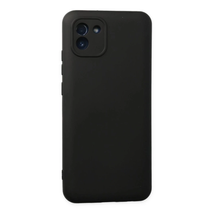 BFS  Samsung Galaxy A03 Kılıf Nano içi Kadife Silikon - Siyah