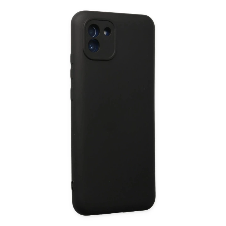 BFS  Samsung Galaxy A03 Kılıf Nano içi Kadife Silikon - Siyah