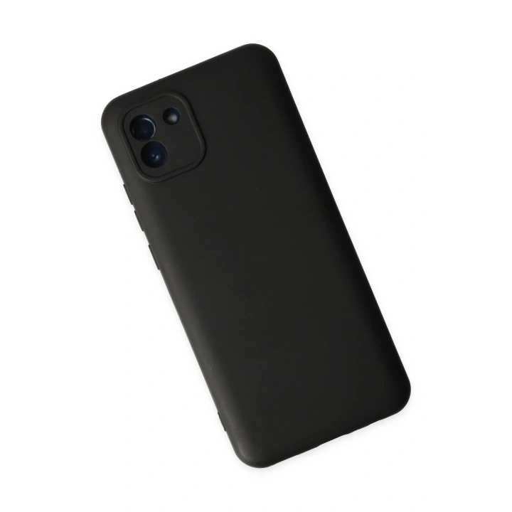 BFS  Samsung Galaxy A03 Kılıf Nano içi Kadife Silikon - Siyah