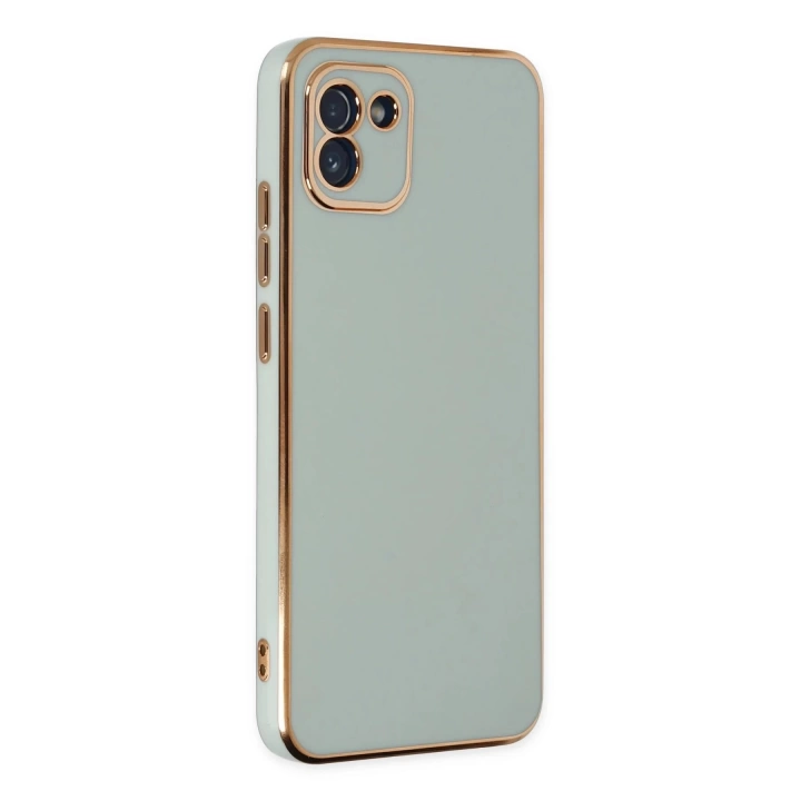 BFS  Samsung Galaxy A03 Kılıf Volet Silikon - Açık Yeşil