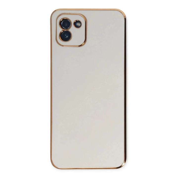 BFS  Samsung Galaxy A03 Kılıf Volet Silikon - Beyaz