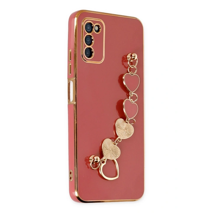 BFS  Samsung Galaxy A03S Kılıf Esila Silikon - Kırmızı