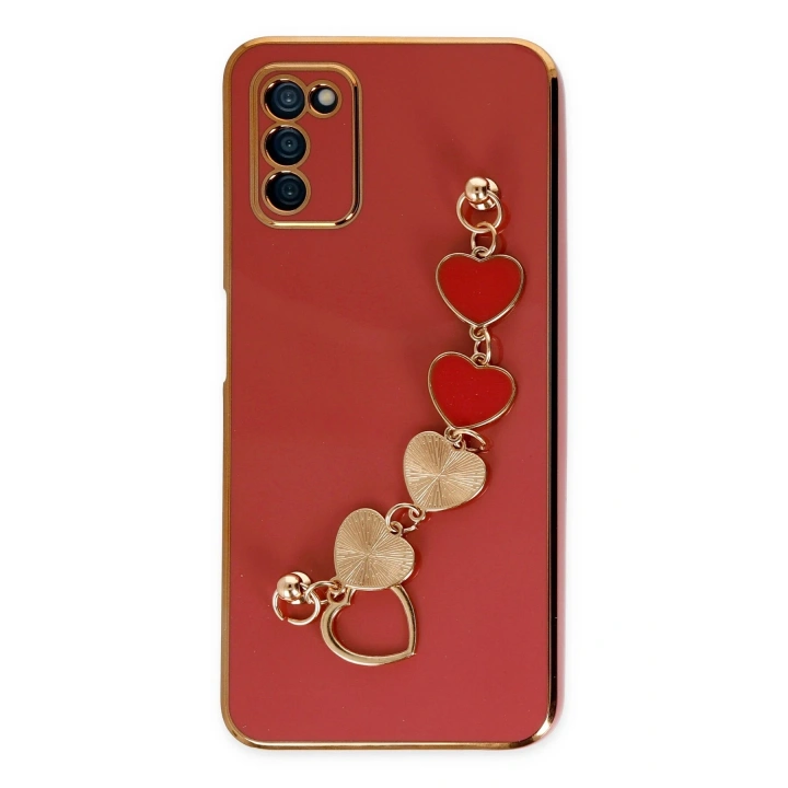 BFS  Samsung Galaxy A03S Kılıf Esila Silikon - Kırmızı