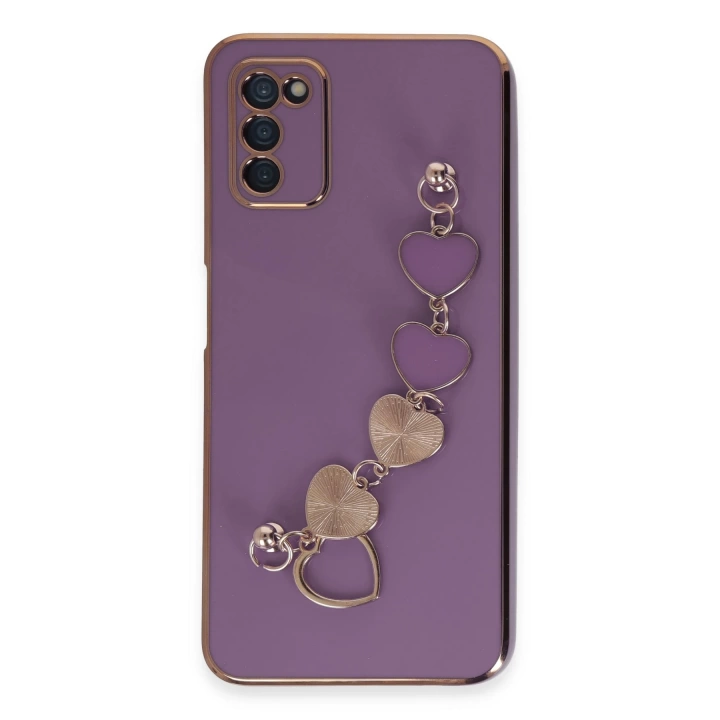 BFS  Samsung Galaxy A03S Kılıf Esila Silikon - Mor