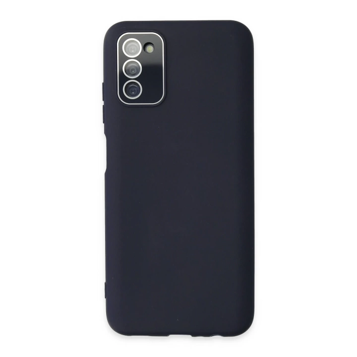 BFS  Samsung Galaxy A03S Kılıf Lansman Glass Kapak - Lacivert
