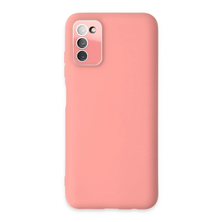 BFS  Samsung Galaxy A03S Kılıf Lansman Glass Kapak - Pembe