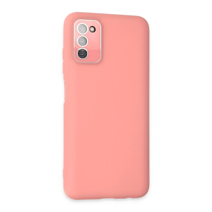 BFS  Samsung Galaxy A03S Kılıf Lansman Glass Kapak - Pembe