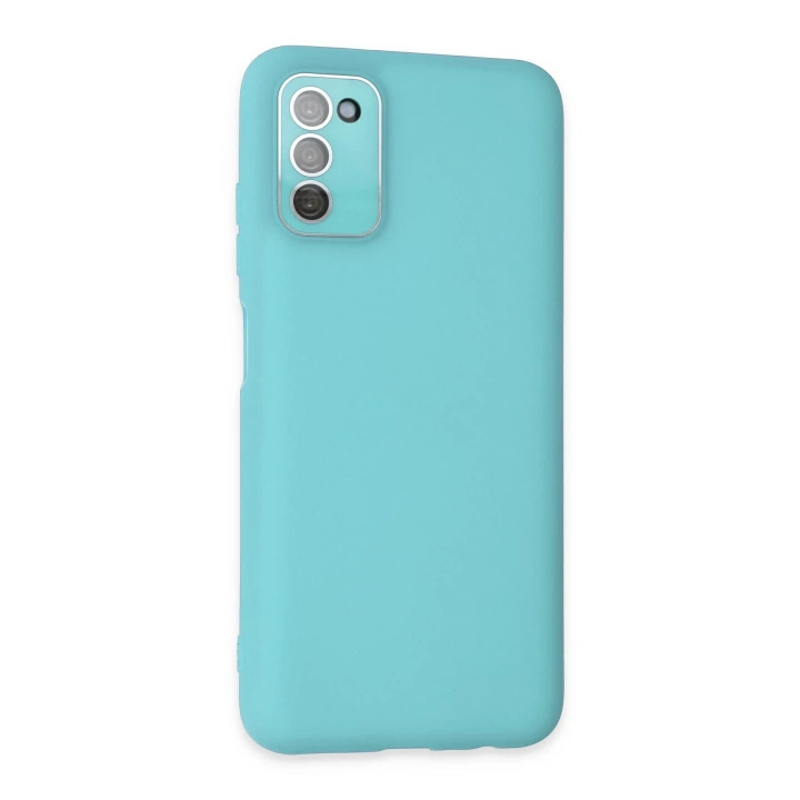 BFS  Samsung Galaxy A03S Kılıf Lansman Glass Kapak - Turkuaz