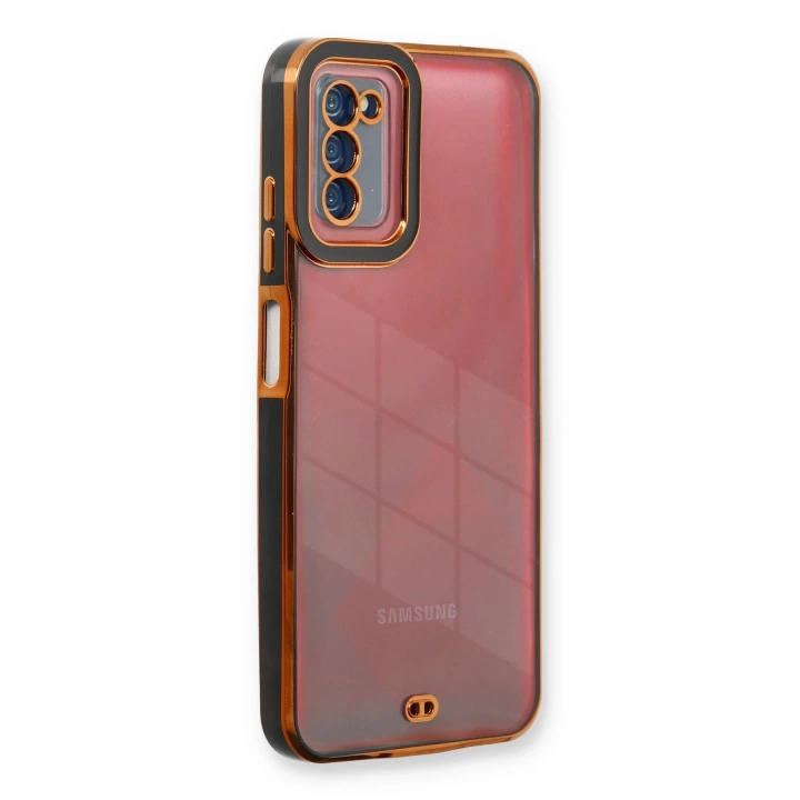 BFS  Samsung Galaxy A03S Kılıf Liva Lens Silikon - Siyah