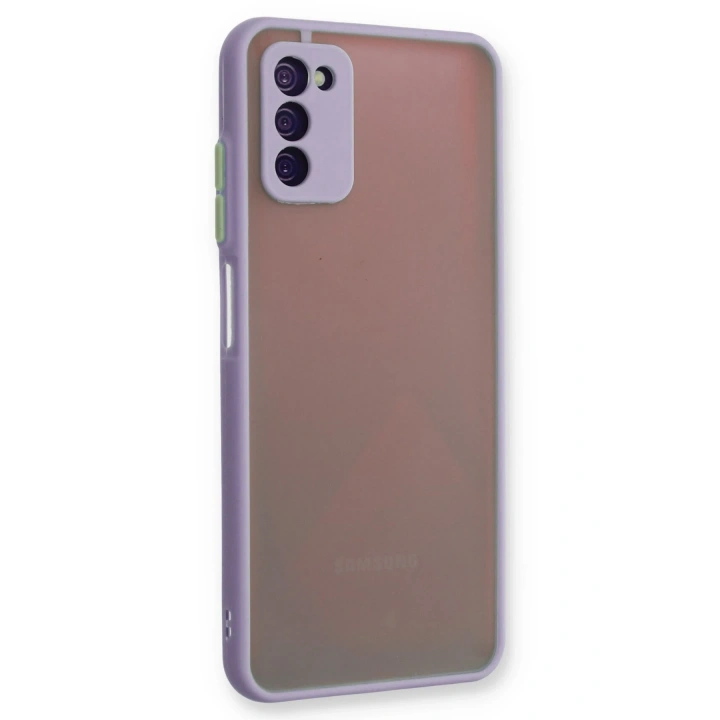 BFS  Samsung Galaxy A03S Kılıf Montreal Silikon Kapak - Mor