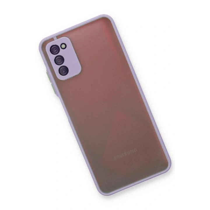 BFS  Samsung Galaxy A03S Kılıf Montreal Silikon Kapak - Mor