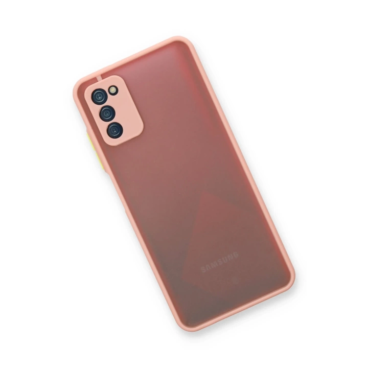 BFS  Samsung Galaxy A03S Kılıf Montreal Silikon Kapak - Pembe