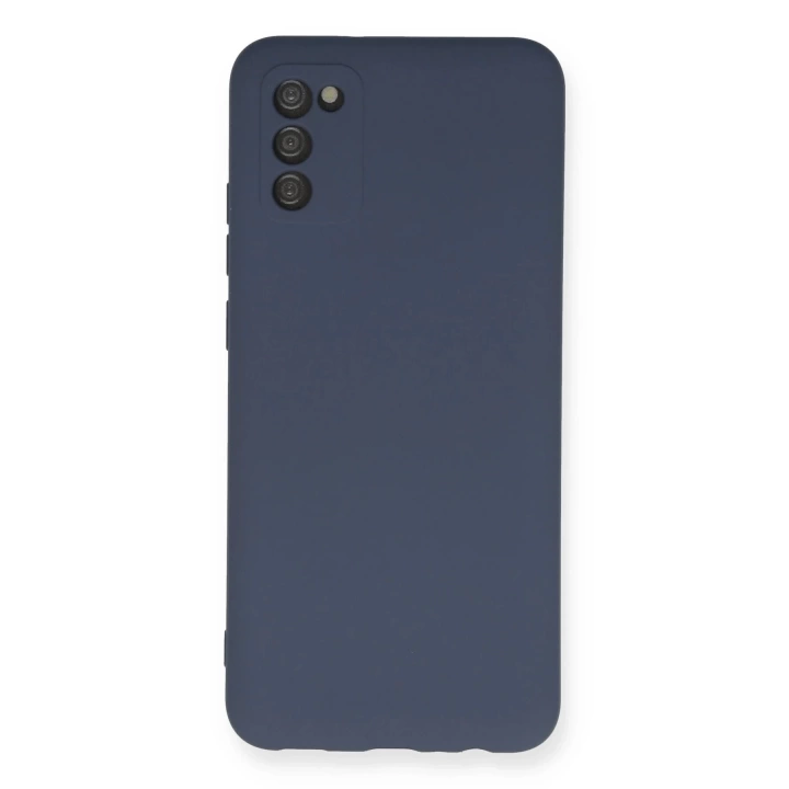 BFS  Samsung Galaxy A03S Kılıf Nano içi Kadife Silikon - Gri