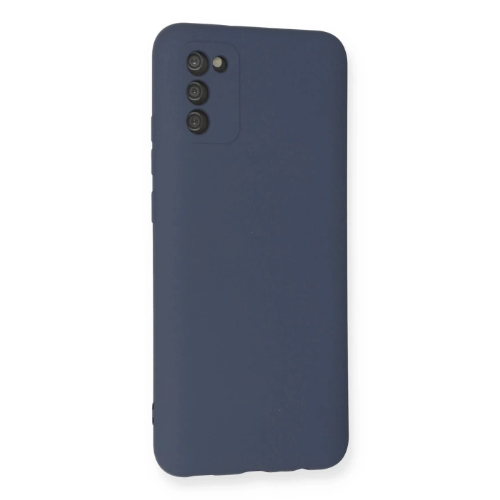 BFS  Samsung Galaxy A03S Kılıf Nano içi Kadife Silikon - Gri
