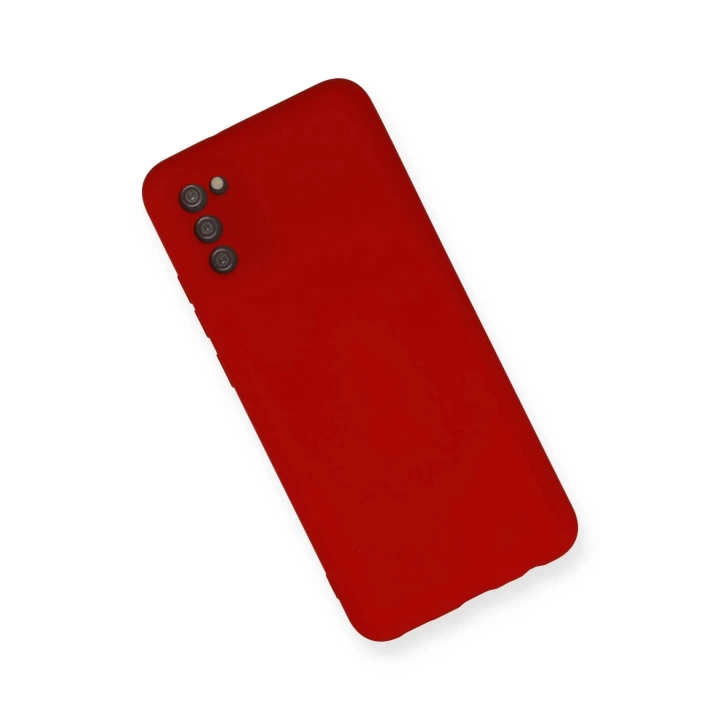 BFS  Samsung Galaxy A03S Kılıf Nano içi Kadife Silikon - Kırmızı