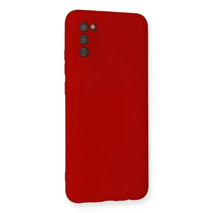 BFS Samsung Galaxy A03S Kılıf Nano içi Kadife Silikon - Kırmızı