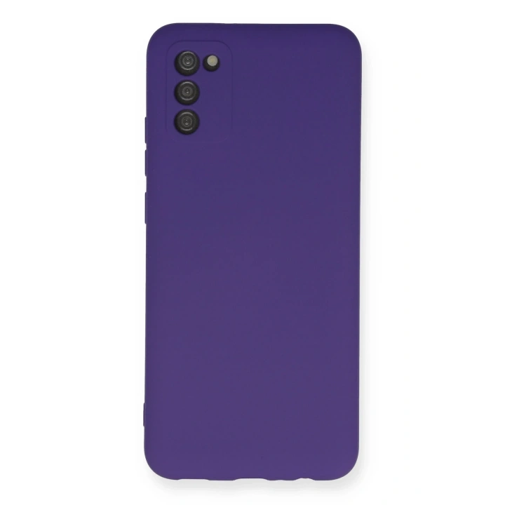 BFS  Samsung Galaxy A03S Kılıf Nano içi Kadife Silikon - Mor