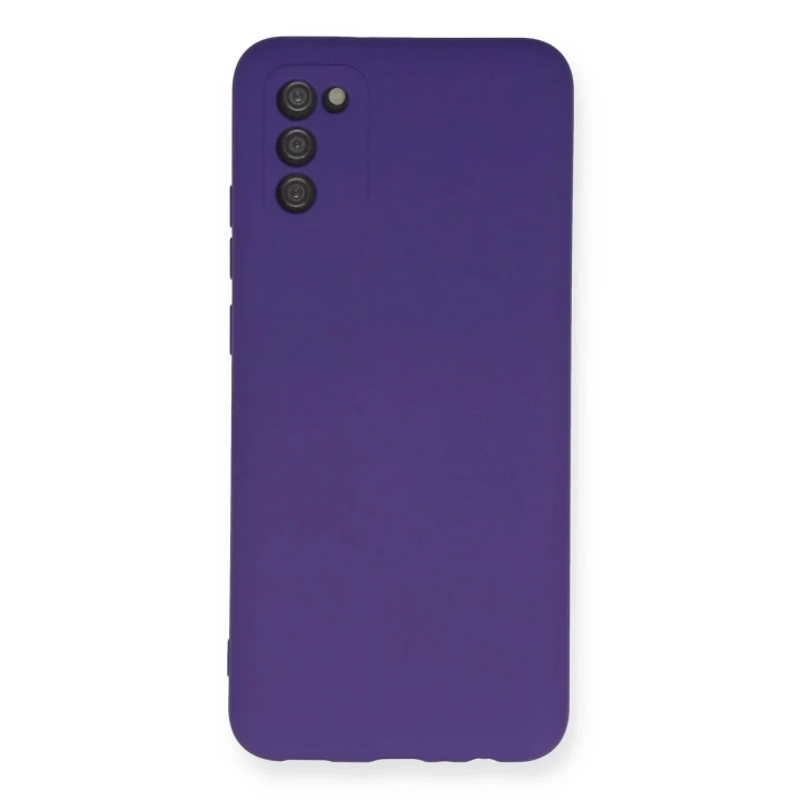 BFS Samsung Galaxy A03S Kılıf Nano içi Kadife Silikon - Mor