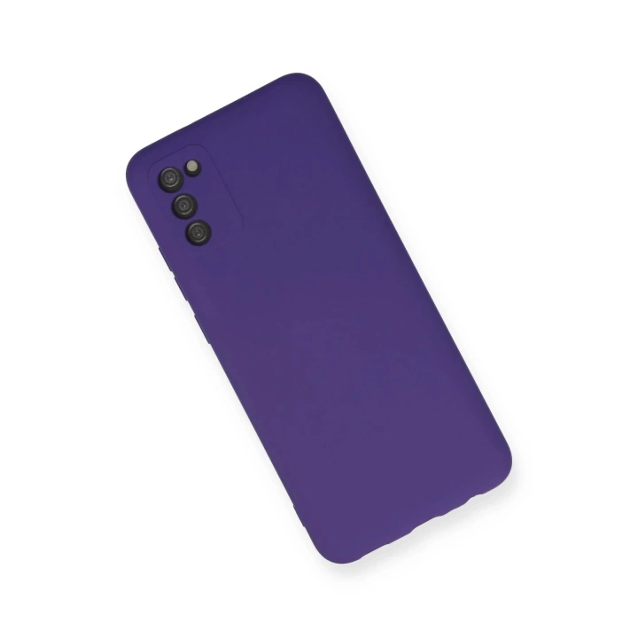 BFS  Samsung Galaxy A03S Kılıf Nano içi Kadife Silikon - Mor