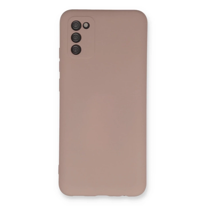 BFS  Samsung Galaxy A03S Kılıf Nano içi Kadife Silikon - Pudra
