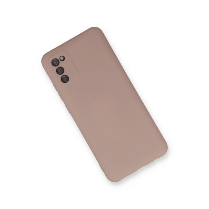 BFS  Samsung Galaxy A03S Kılıf Nano içi Kadife Silikon - Pudra