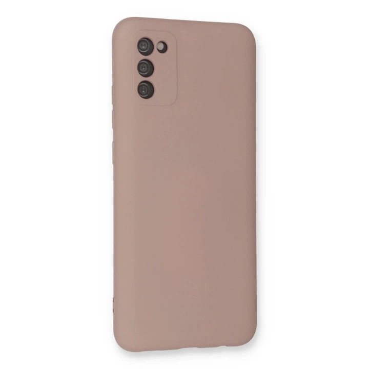 BFS  Samsung Galaxy A03S Kılıf Nano içi Kadife Silikon - Pudra