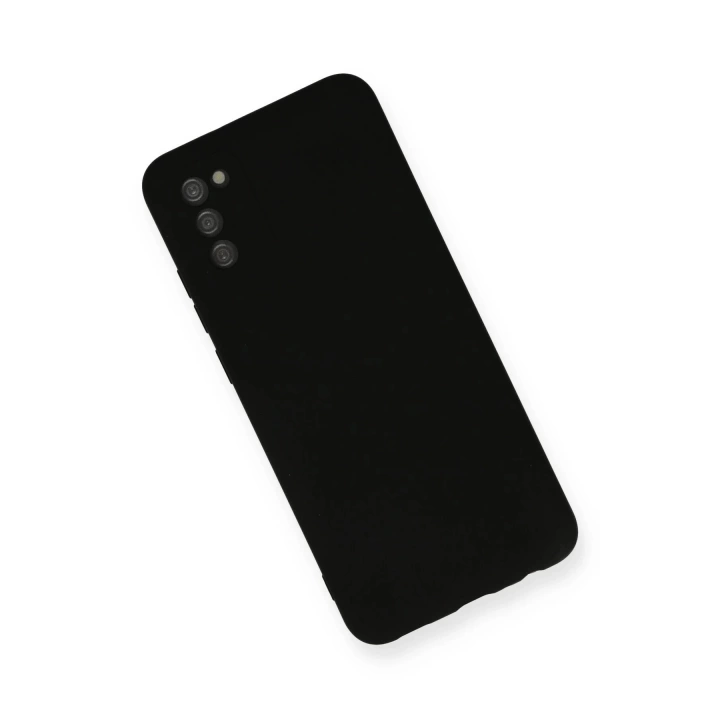 BFS  Samsung Galaxy A03S Kılıf Nano içi Kadife Silikon - Siyah