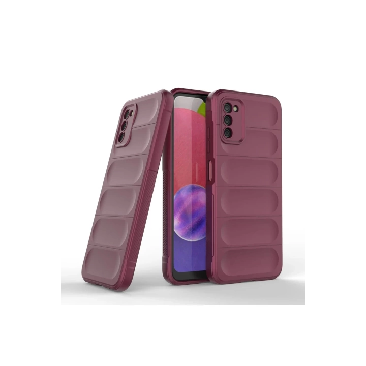 BFS  Samsung Galaxy A03S Kılıf Optimum Silikon - Bordo