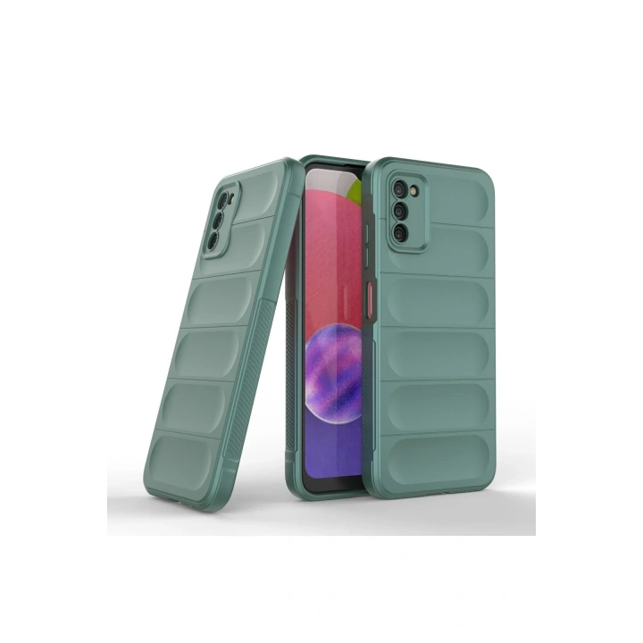 BFS  Samsung Galaxy A03S Kılıf Optimum Silikon - Koyu Yeşil