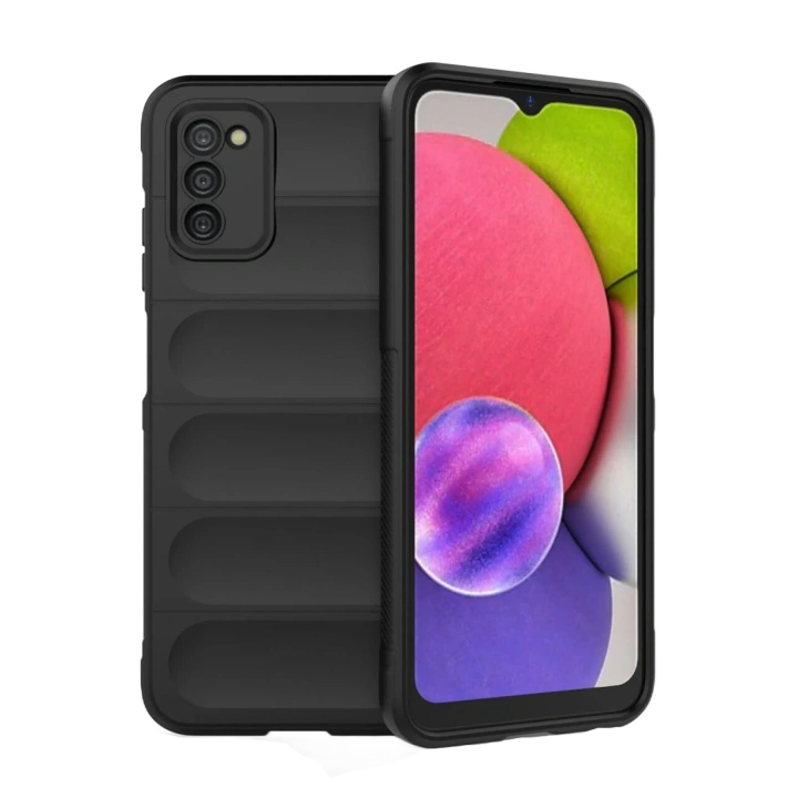 BFS  Samsung Galaxy A03S Kılıf Optimum Silikon - Siyah
