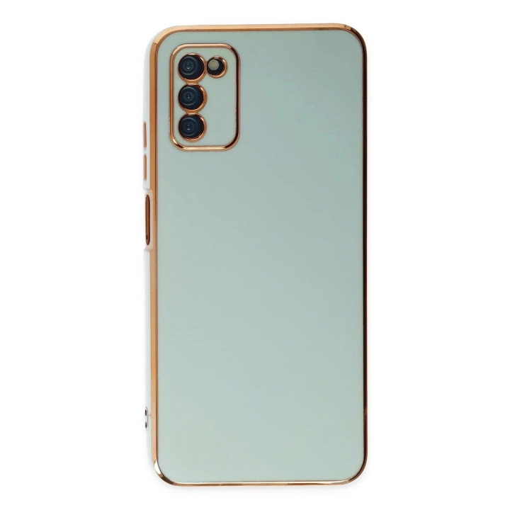 BFS  Samsung Galaxy A03S Kılıf Volet Silikon - Açık Yeşil