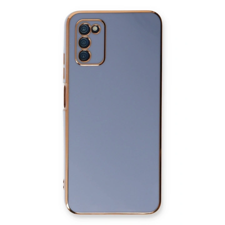 BFS  Samsung Galaxy A03S Kılıf Volet Silikon - Mavi