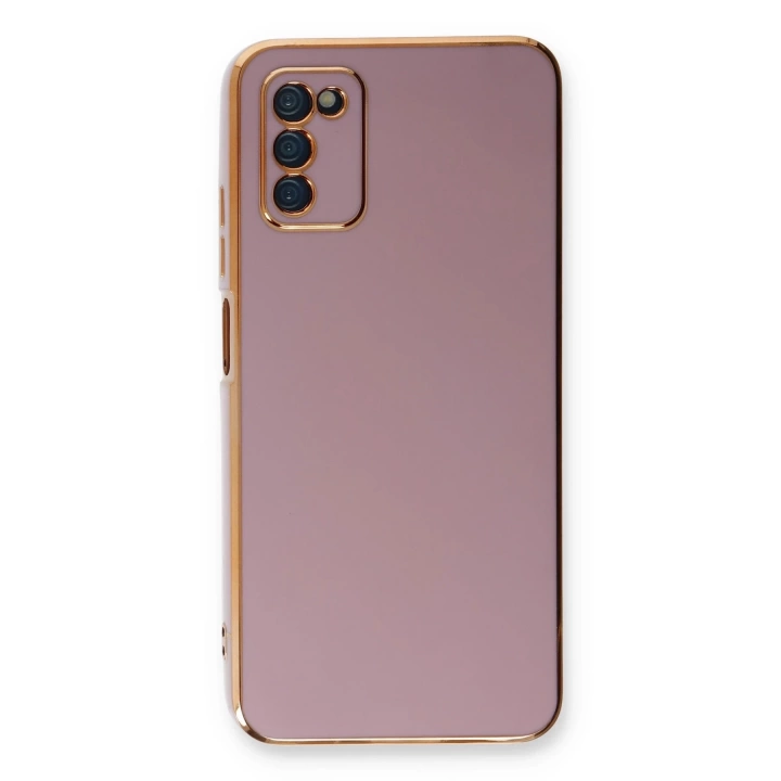 BFS  Samsung Galaxy A03S Kılıf Volet Silikon - Mor