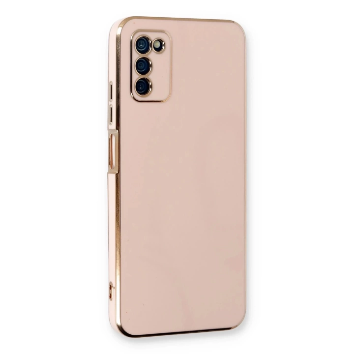 BFS  Samsung Galaxy A03S Kılıf Volet Silikon - Pembe
