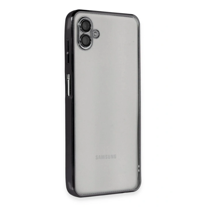 BFS Samsung Galaxy A04 Kılıf Lensli Silikon - Siyah