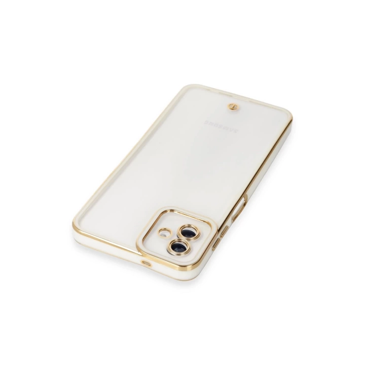 BFS  Samsung Galaxy A04 Kılıf Liva Lens Silikon - Beyaz