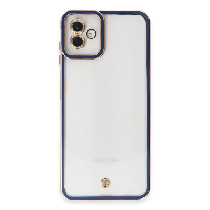 BFS  Samsung Galaxy A04 Kılıf Liva Lens Silikon - Mavi