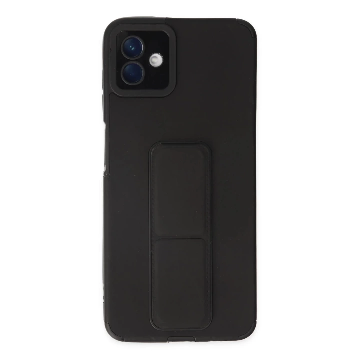 BFS  Samsung Galaxy A04 Kılıf Mega Standlı Silikon - Siyah