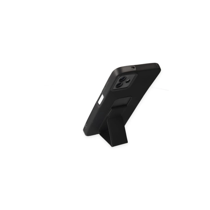 BFS  Samsung Galaxy A04 Kılıf Mega Standlı Silikon - Siyah