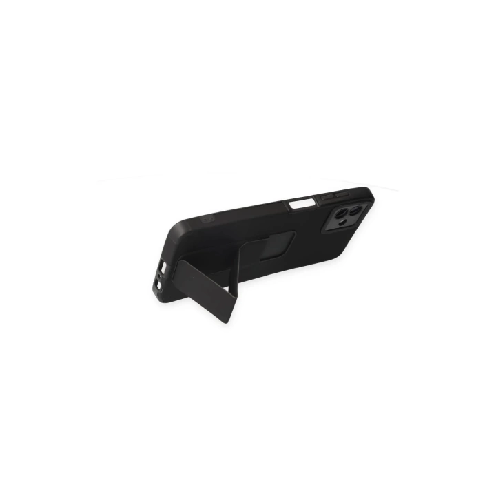 BFS  Samsung Galaxy A04 Kılıf Mega Standlı Silikon - Siyah