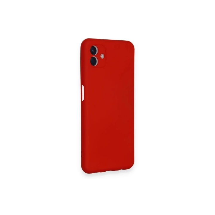 BFS  Samsung Galaxy A04 Kılıf Nano içi Kadife Silikon - Kırmızı