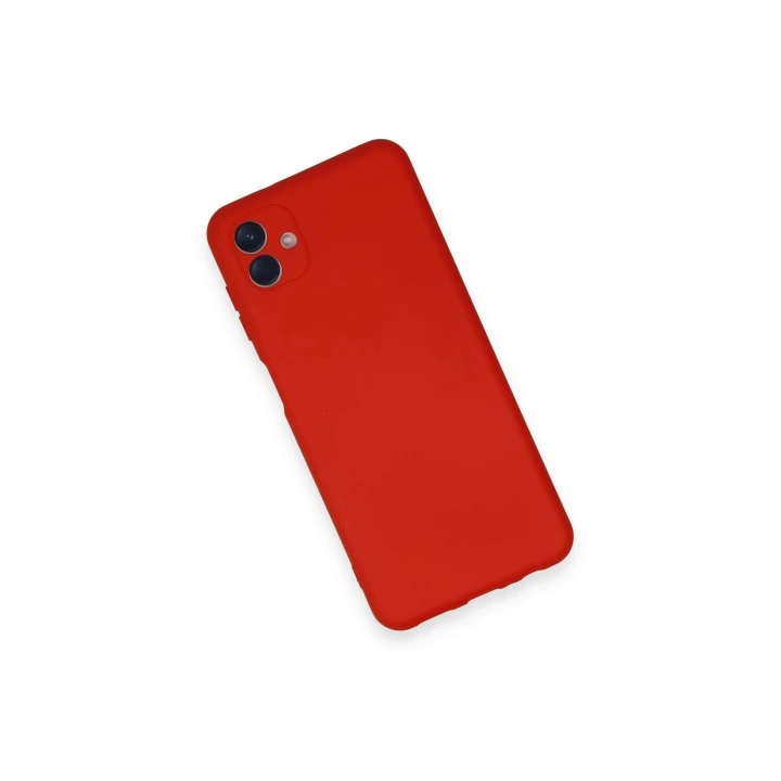 BFS  Samsung Galaxy A04 Kılıf Nano içi Kadife Silikon - Kırmızı