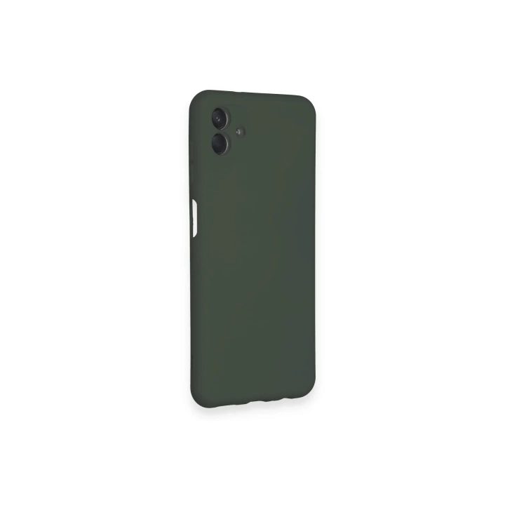 BFS  Samsung Galaxy A04 Kılıf Nano içi Kadife Silikon - Koyu Yeşil