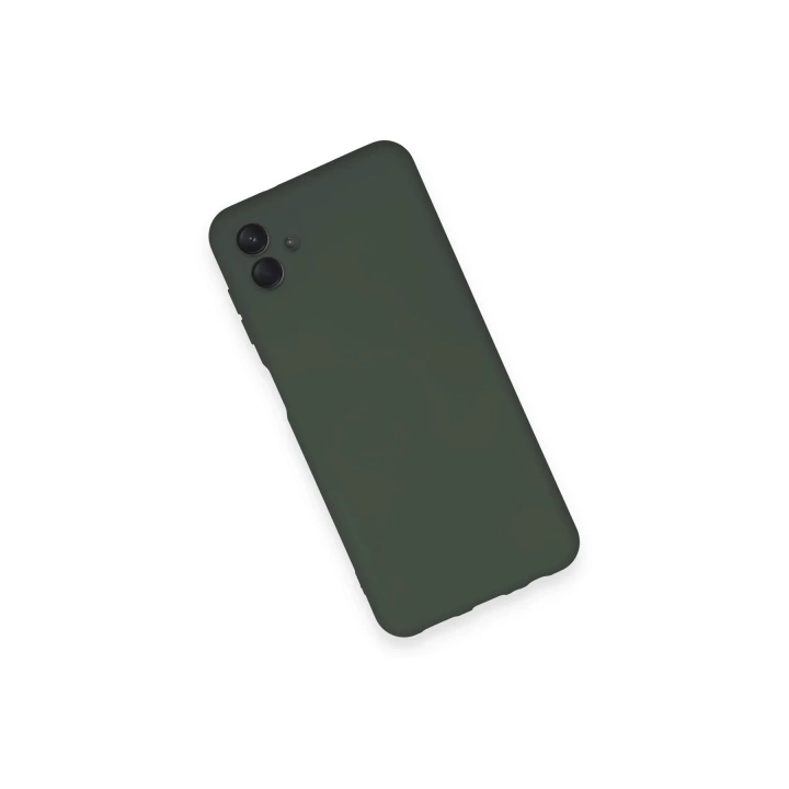 BFS  Samsung Galaxy A04 Kılıf Nano içi Kadife Silikon - Koyu Yeşil