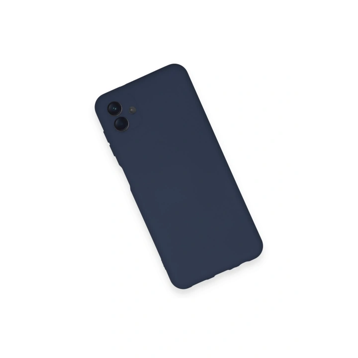 BFS  Samsung Galaxy A04 Kılıf Nano içi Kadife Silikon - Lacivert