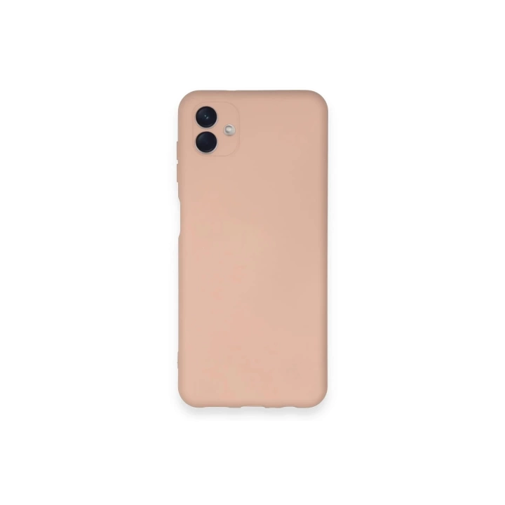 BFS  Samsung Galaxy A04 Kılıf Nano içi Kadife Silikon - Pudra