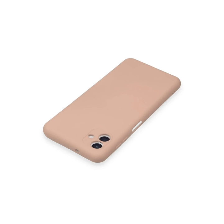 BFS  Samsung Galaxy A04 Kılıf Nano içi Kadife Silikon - Pudra