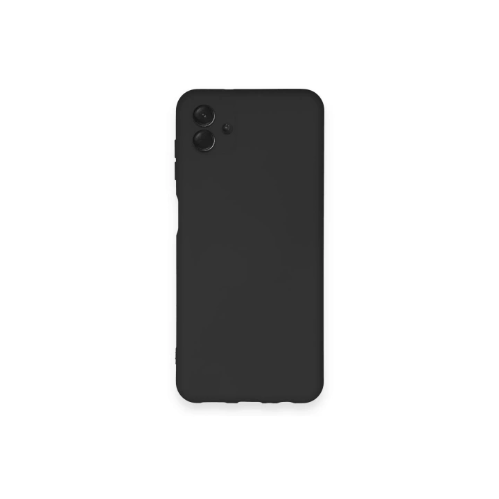 BFS  Samsung Galaxy A04 Kılıf Nano içi Kadife Silikon - Siyah